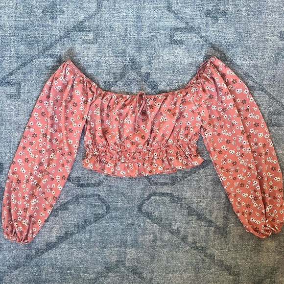 ARDENE Floral Off-Shoulder Top - Picture 1 of 6